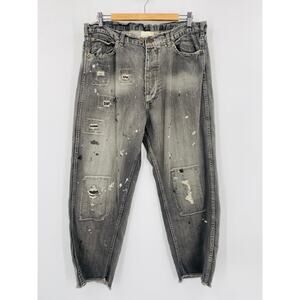 Magnolia Pearl Sanforized gray distressed jeans